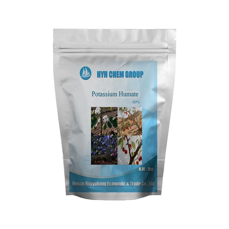 Basic Improvement And Nutrient Supply Potassium Humate 40%,45%,50%,60%,65% CAS No.68514 - 28 - 3 For Lots Of Plants. best